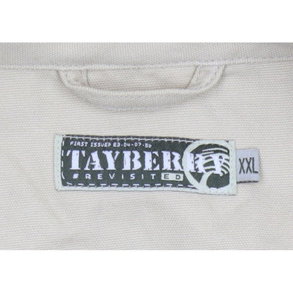 Tayberry Revisited Men’s Beige Cotton Zip Jacket 2XL Collared