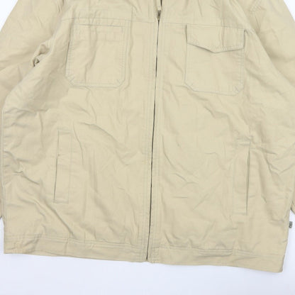Tayberry Revisited Men’s Beige Cotton Zip Jacket 2XL Collared