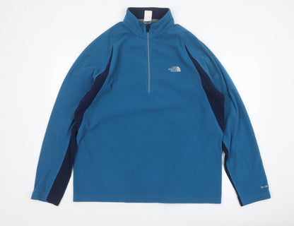 The North Face Men’s Blue XL TKA 100 1/2 Zip Fleece Sweatshirt