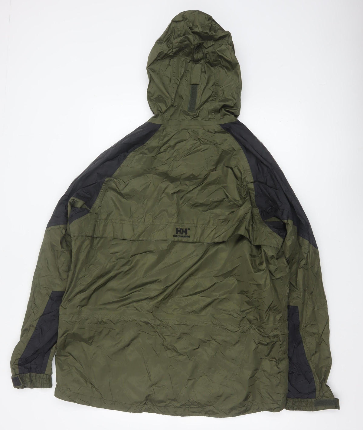 Helly Hansen Men's Green M Hooded Waterproof Rain Jacket Outdoor