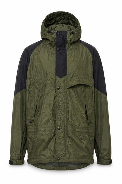 Helly Hansen Men's Green M Hooded Waterproof Rain Jacket Outdoor