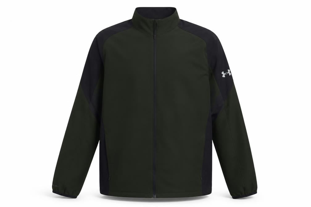 Under Armour Men's Green XL Fitted Softshell Running Jacket Full Zip