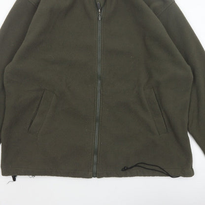 Additional view of Outdoorscene Men’s Green M Fleece Full Zip Outdoor Jacket 38-40in