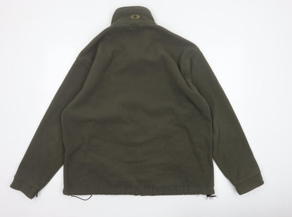 Brand and care label for Outdoorscene Men’s Green M Fleece Full Zip Outdoor Jacket 38-40in