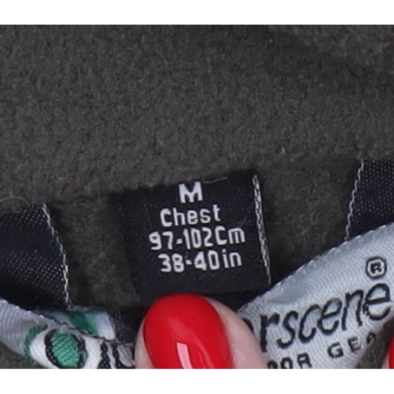 Additional view of Outdoorscene Men’s Green M Fleece Full Zip Outdoor Jacket 38-40in