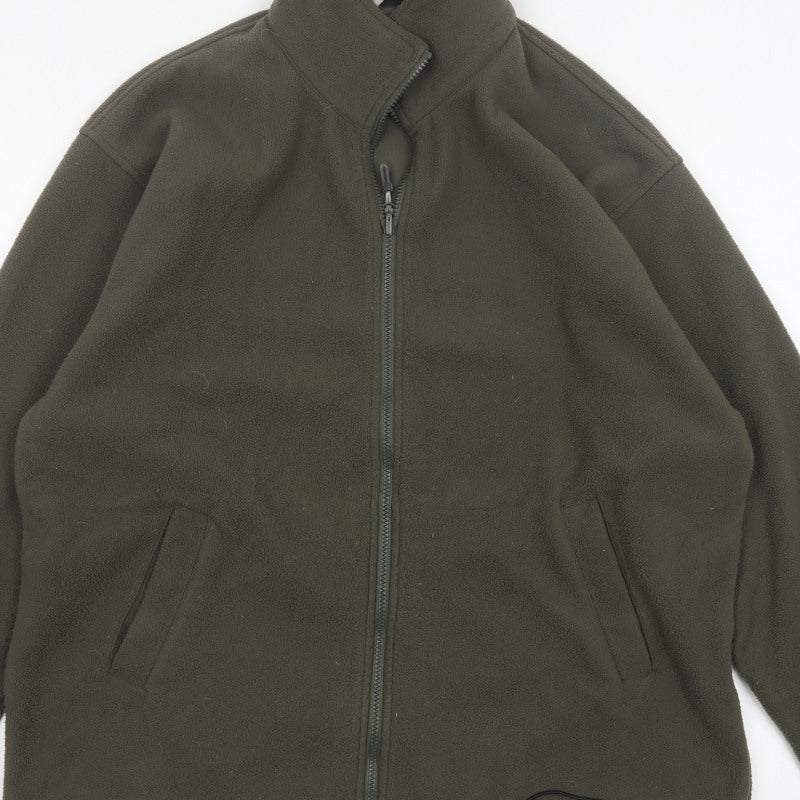 Additional view of Outdoorscene Men’s Green M Fleece Full Zip Outdoor Jacket 38-40in