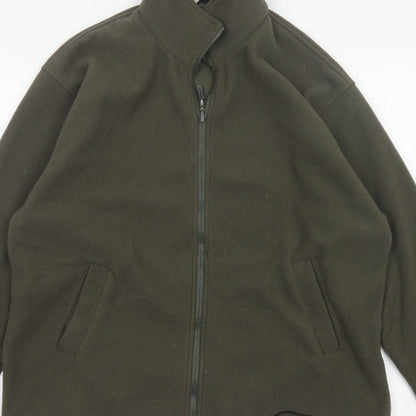 Additional view of Outdoorscene Men’s Green M Fleece Full Zip Outdoor Jacket 38-40in