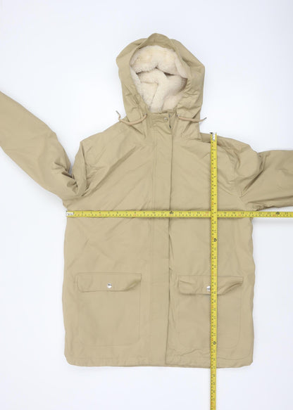 Regatta Women Beige UK 14 Long Hooded Padded Parka Jacket
