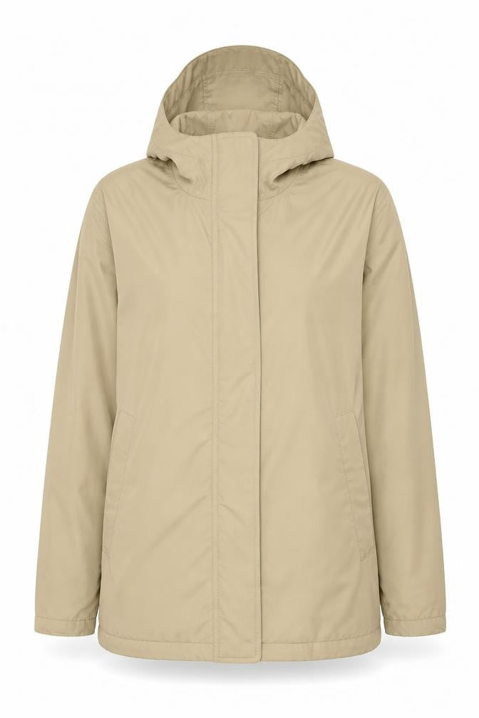 Regatta Women Beige UK 14 Long Hooded Padded Parka Jacket