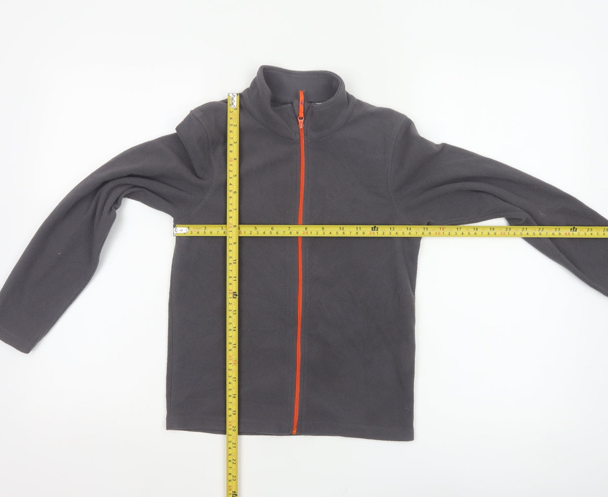 Mountain Warehouse Boys Grey Fleece Jacket 9-10 Years Full Zip