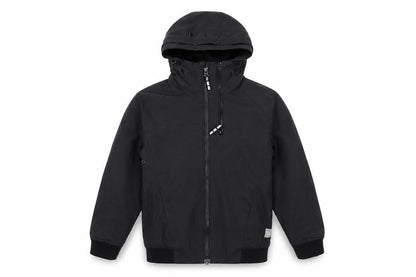 Next Boys Black 5 Years Ski Jacket Hooded Softshell Reflective