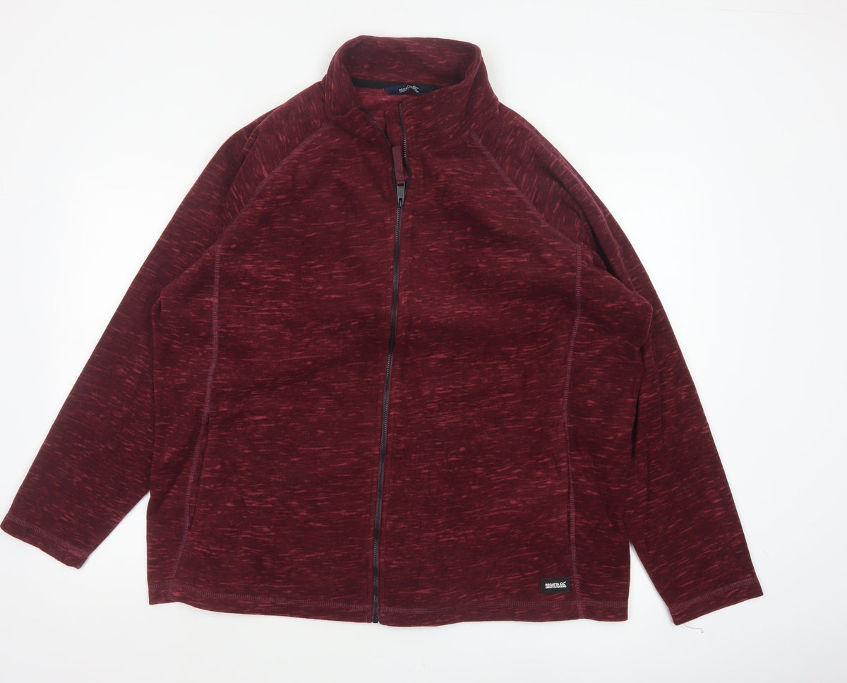 Regatta Women Red UK 22 Fleece Full Zip Basic Jacket Outdoor