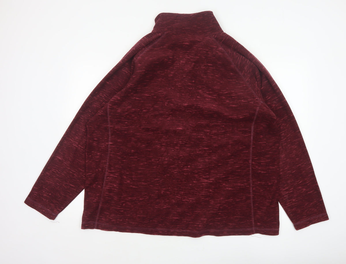 Regatta Women Red UK 22 Fleece Full Zip Basic Jacket Outdoor