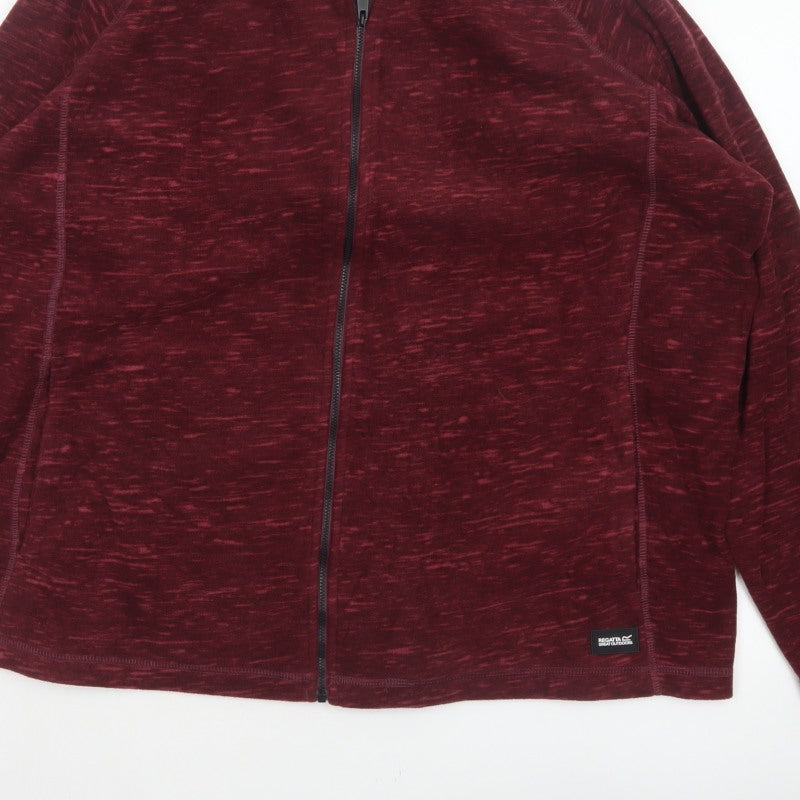 Regatta Women Red UK 22 Fleece Full Zip Basic Jacket Outdoor