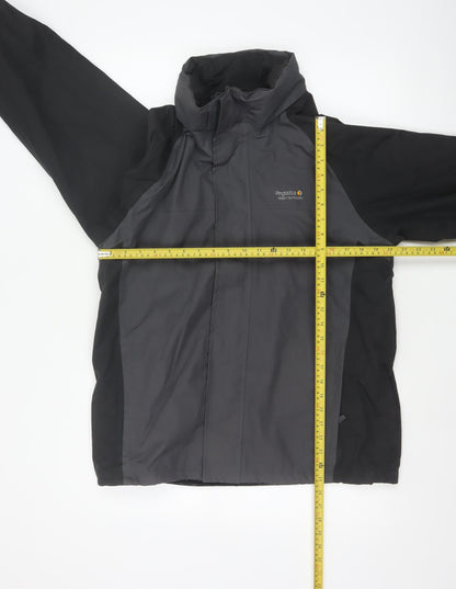 Regatta Men’s Black Grey M 40in Hydrafort Waterproof Rain Jacket