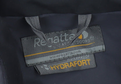Regatta Men’s Black Grey M 40in Hydrafort Waterproof Rain Jacket