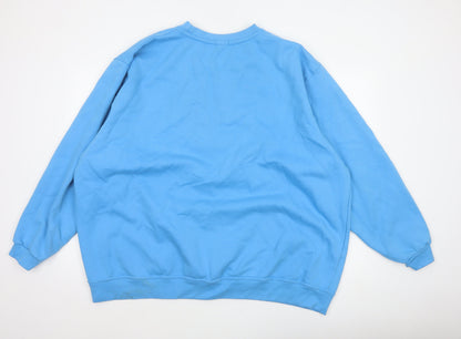 Simply Be Women's Blue Size 30 Arancia Graphic Pullover Sweatshirt