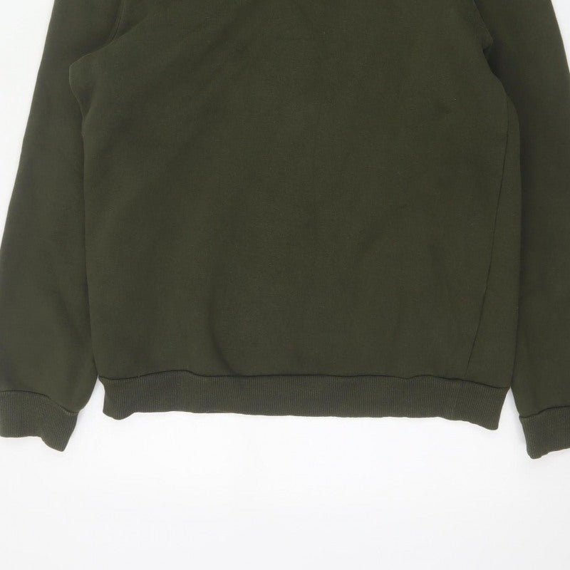 Koton Casual Men’s Green M Pullover Hooded Fleece Hoodie