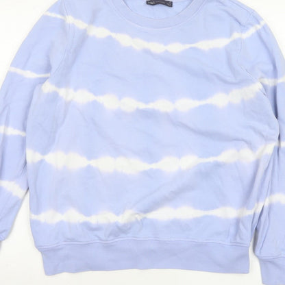 Marks and Spencer Women’s Blue Tie Dye Cotton Sweatshirt Size 14