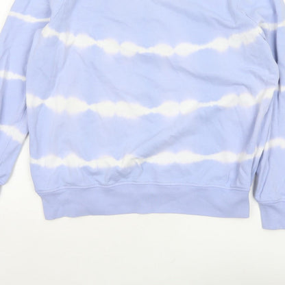 Marks and Spencer Women’s Blue Tie Dye Cotton Sweatshirt Size 14