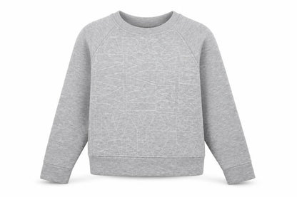 Ivy Park Women Grey XS Logo Print Raglan Crew Neck Pullover Sweatshirt