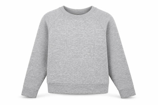 Ivy Park Women Grey XS Logo Print Raglan Crew Neck Pullover Sweatshirt