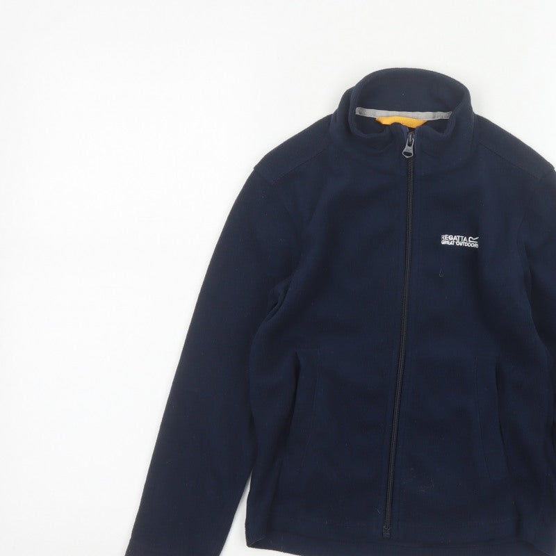 Additional view of Regatta boys’ blue 7-8 years fleece full zip jacket outdoor
