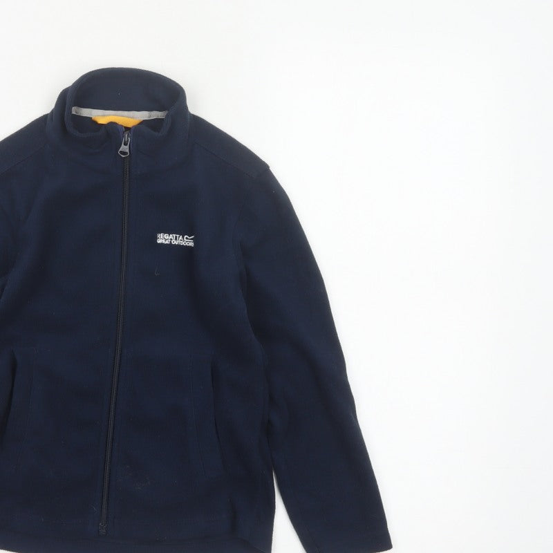 Additional view of Regatta boys’ blue 7-8 years fleece full zip jacket outdoor