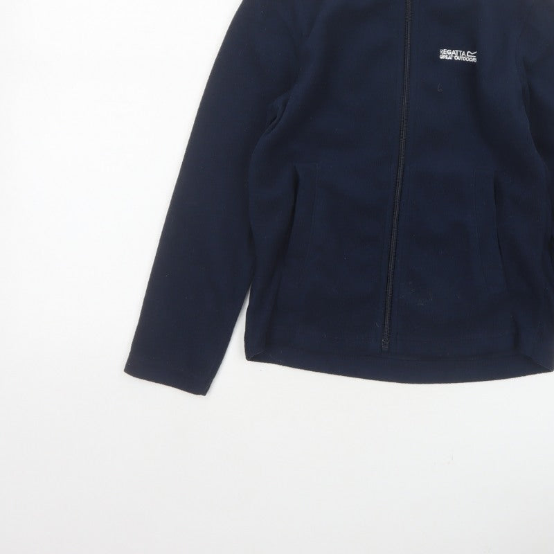 Additional view of Regatta boys’ blue 7-8 years fleece full zip jacket outdoor