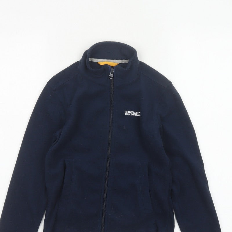 Additional view of Regatta boys’ blue 7-8 years fleece full zip jacket outdoor