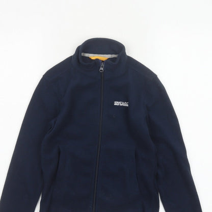 Additional view of Regatta boys’ blue 7-8 years fleece full zip jacket outdoor