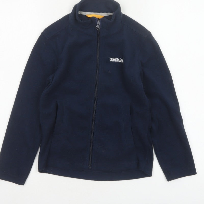 Additional view of Regatta boys’ blue 7-8 years fleece full zip jacket outdoor