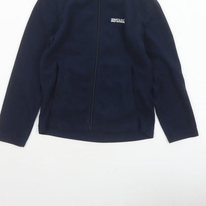 Additional view of Regatta boys’ blue 7-8 years fleece full zip jacket outdoor
