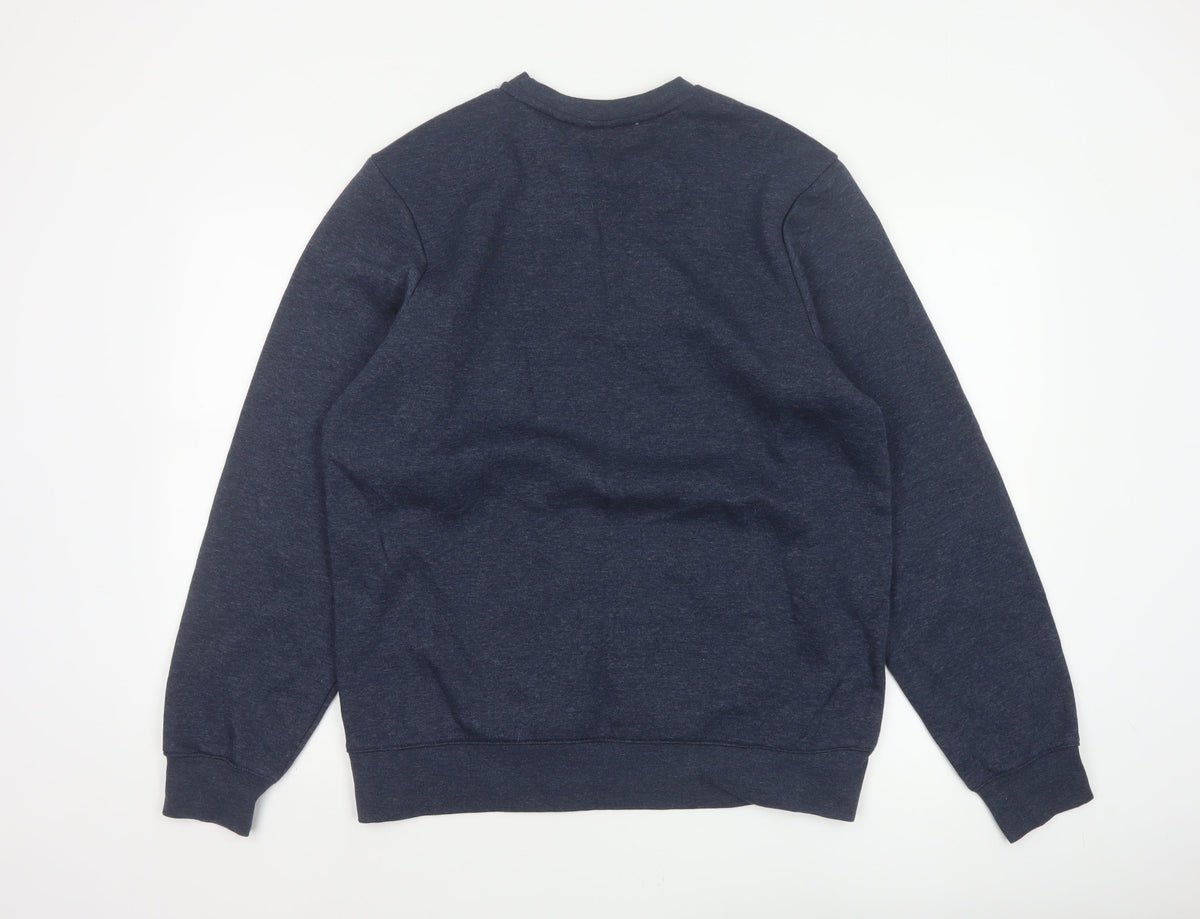 Slazenger Men’s Blue M Pullover Sweatshirt Embroidered Logo Fleece