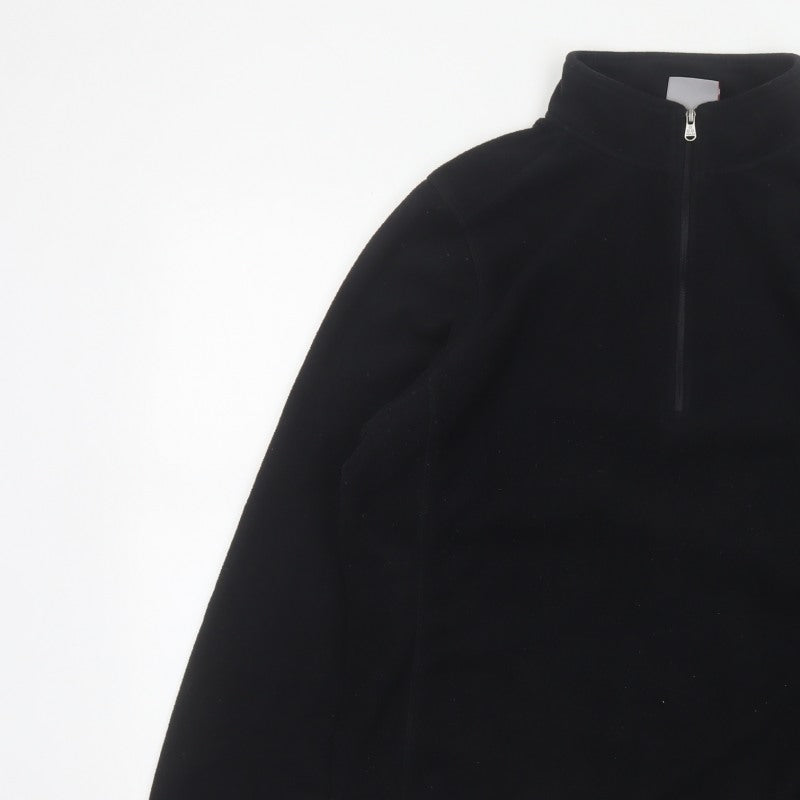 TOG24 Women’s Black UK 14-16 Half Zip Fleece Pullover Sweatshirt