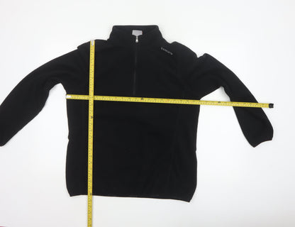 TOG24 Women’s Black UK 14-16 Half Zip Fleece Pullover Sweatshirt