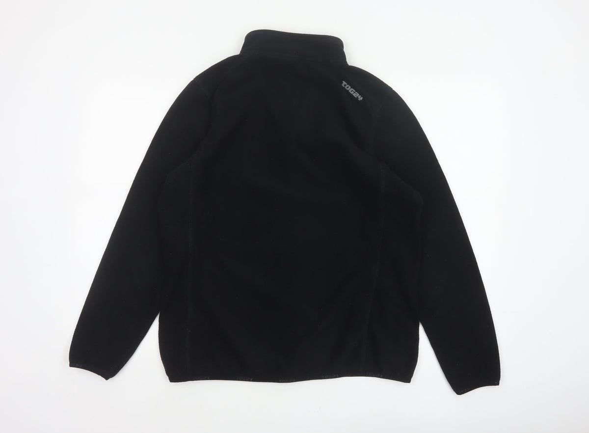 TOG24 Women’s Black UK 14-16 Half Zip Fleece Pullover Sweatshirt