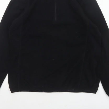 TOG24 Women’s Black UK 14-16 Half Zip Fleece Pullover Sweatshirt