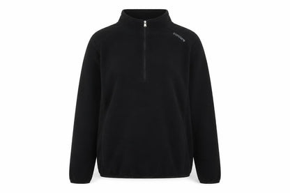 TOG24 Women’s Black UK 14-16 Half Zip Fleece Pullover Sweatshirt