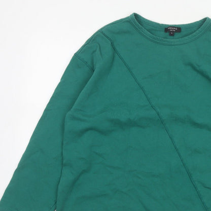 JD Williams Women Green UK 18 Relaxed Pullover Sweatshirt Crew Neck
