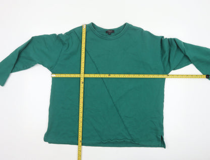 JD Williams Women Green UK 18 Relaxed Pullover Sweatshirt Crew Neck