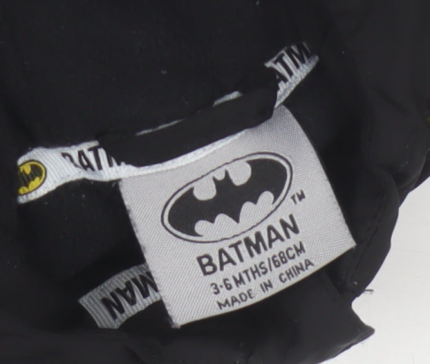 Batman Boys Black 3-6 Months Hooded Ski Jacket Reflective Logo
