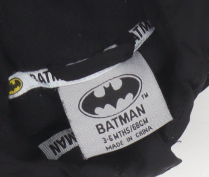 Batman Boys Black 3-6 Months Hooded Ski Jacket Reflective Logo