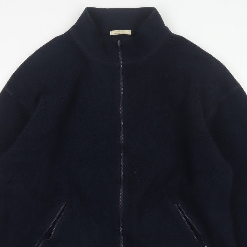 Marks and Spencer Mens Blue L Fleece Full Zip Jacket Pockets