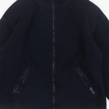 Marks and Spencer Mens Blue L Fleece Full Zip Jacket Pockets