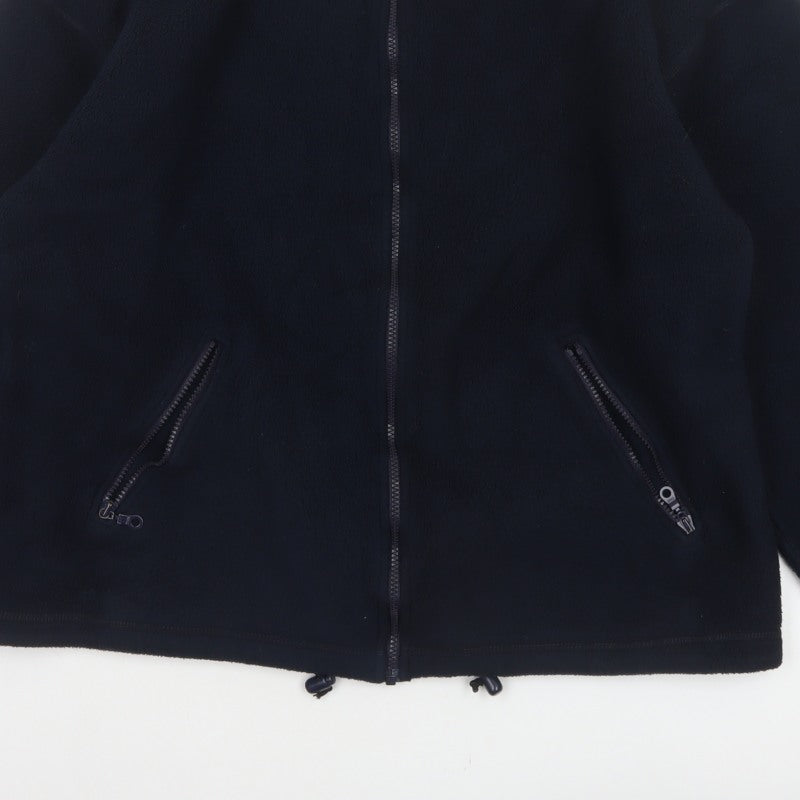 Marks and Spencer Mens Blue L Fleece Full Zip Jacket Pockets