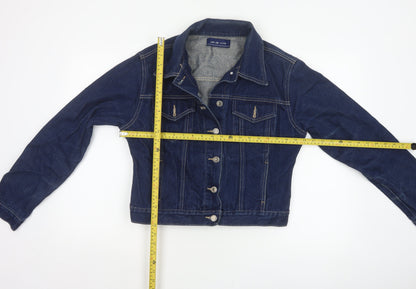 Joie de Vivre Women’s Blue Denim Jacket Size 16 Button Front