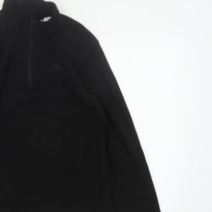 Quechua Women’s Black UK 10 Half Zip Fleece Pullover Sweatshirt