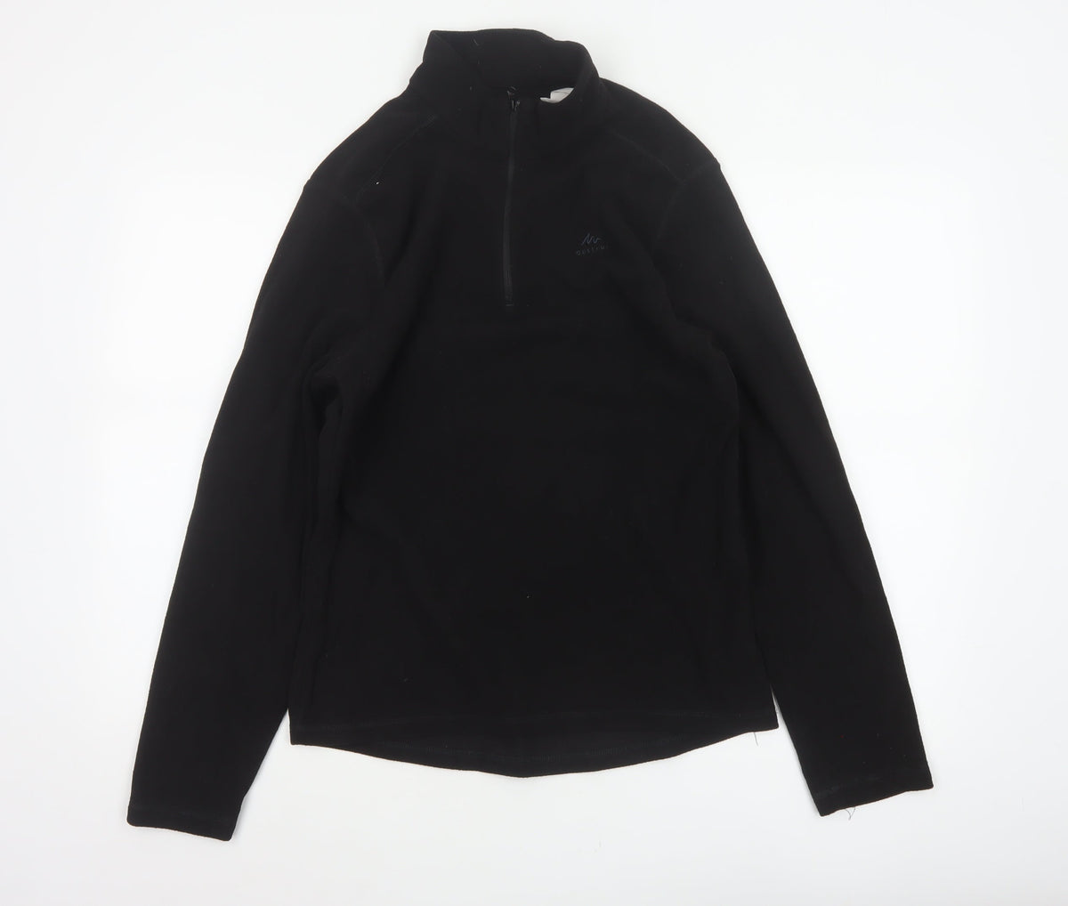 Quechua Women’s Black UK 10 Half Zip Fleece Pullover Sweatshirt