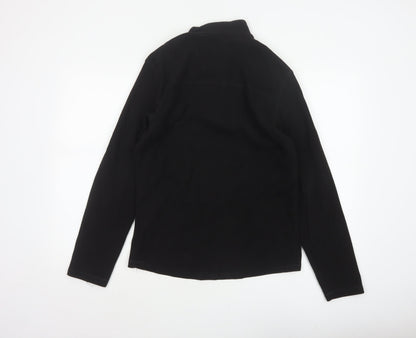 Quechua Women’s Black UK 10 Half Zip Fleece Pullover Sweatshirt